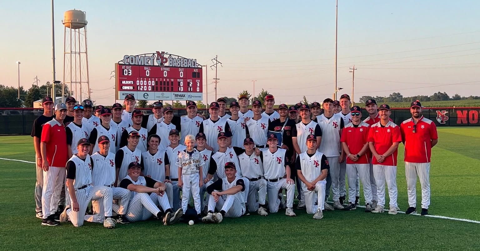 Blake Brauer coaching North Polk baseball